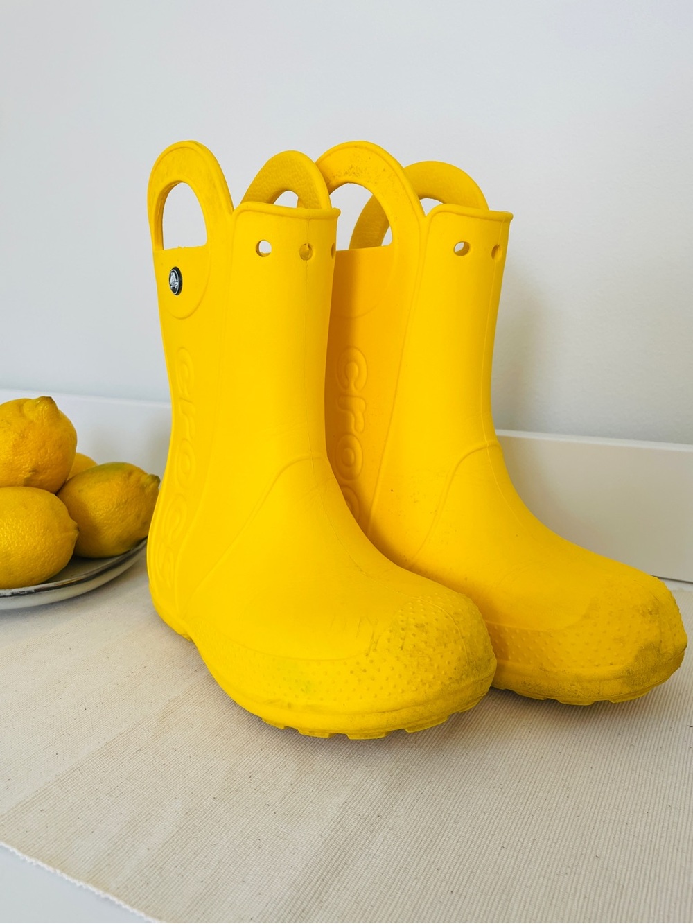 crocs Kids’ Handle It Rain Boot, yellow